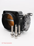 82.5mm Billet Throttle Body - Black, Rear Cable