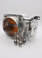 82.5mm Billet Throttle Body - Clear, Front Cable